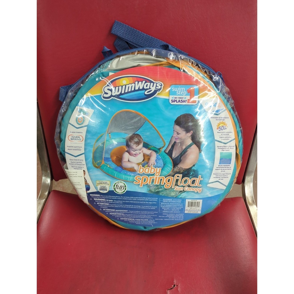 Swimways Baby Spring Float Sun Canopy 9-24 Months Blue (L)